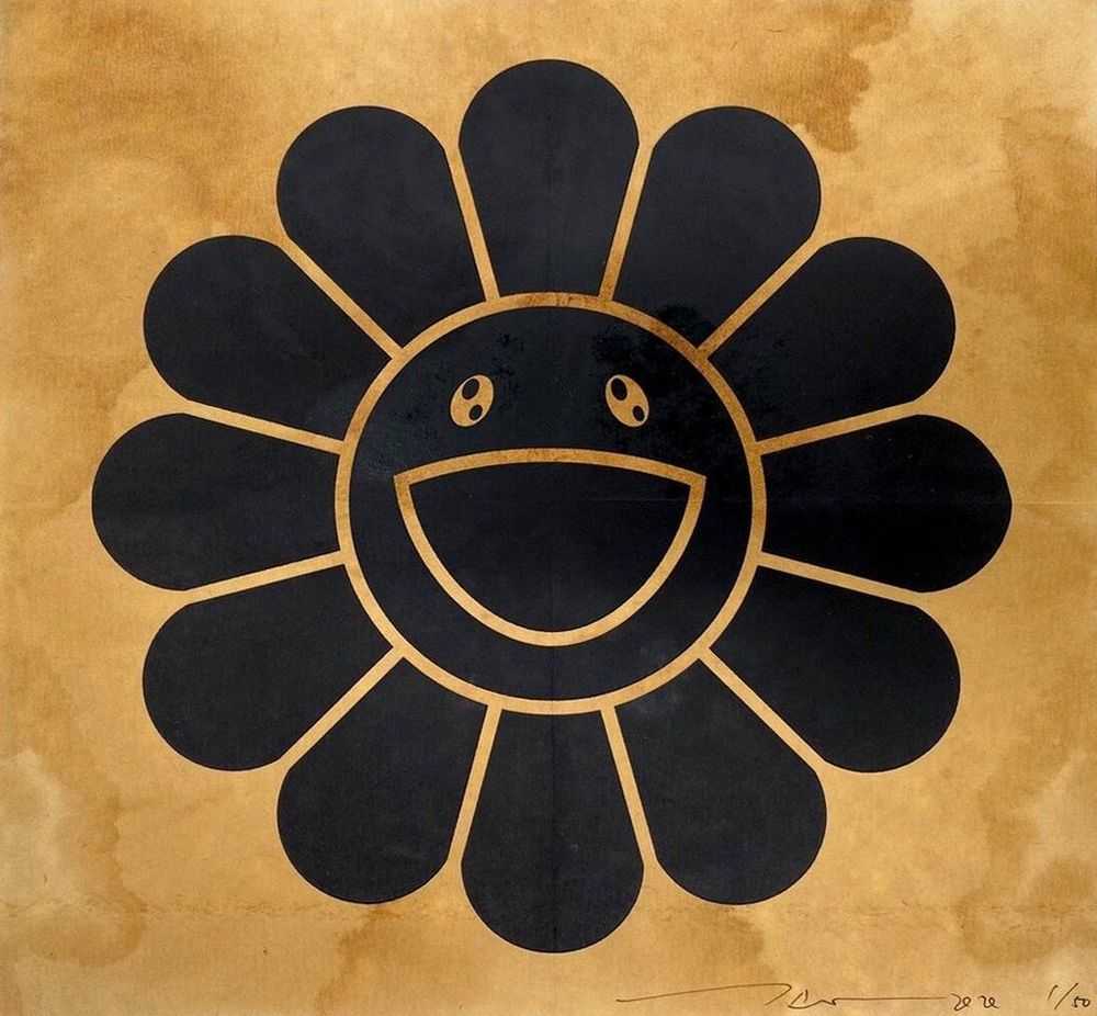 Takashi Murakami, ‘Coffee Blues (Black)’, 22-07-2020, Print, Screenprint on used paper coffee filter, Tonari No Zingaro, Numbered, Dated