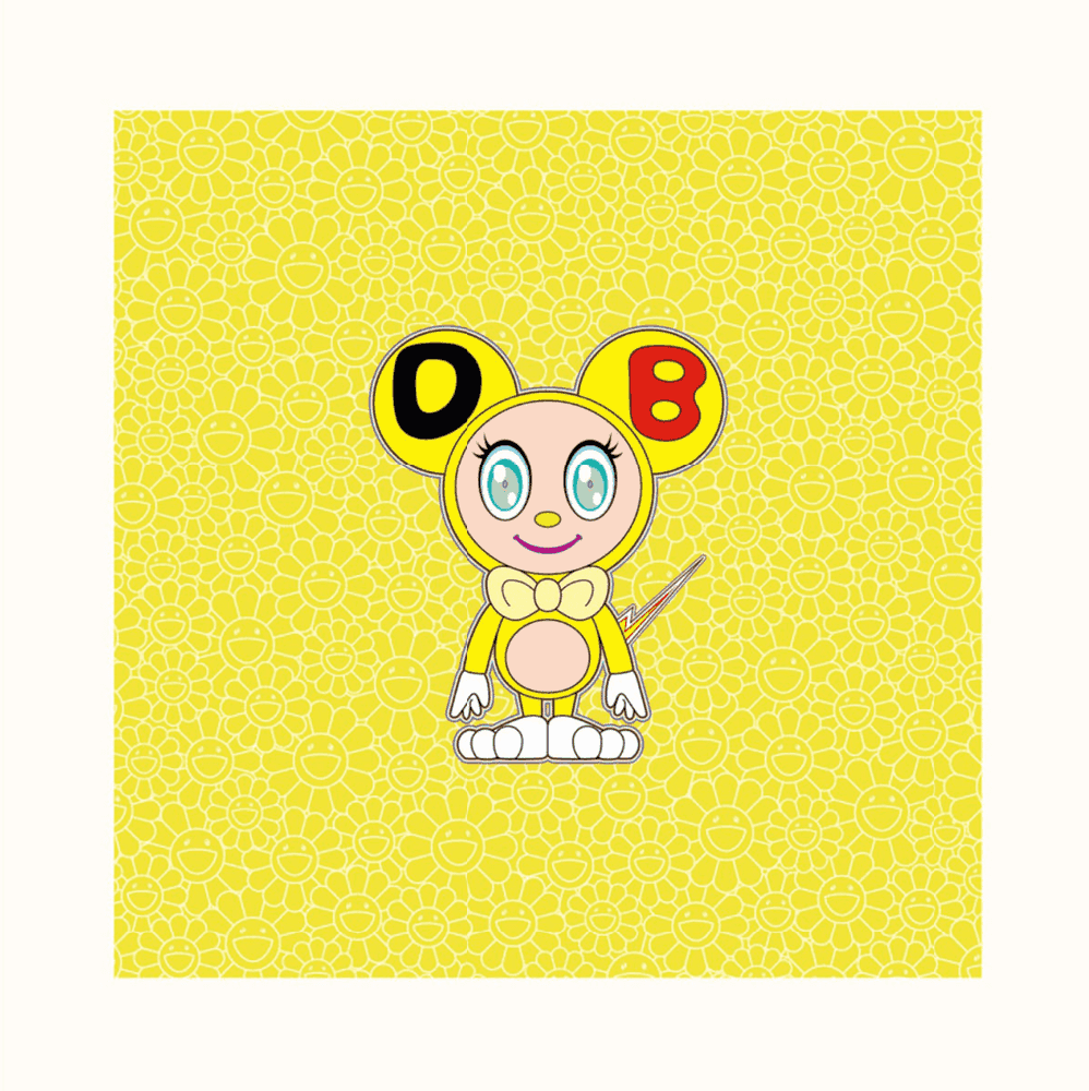 Takashi Murakami, ‘DOB (Yellow)’, 24-03-2021, Print, Silkscreen, Kaikai Kiki Co., Ltd., Numbered, Dated