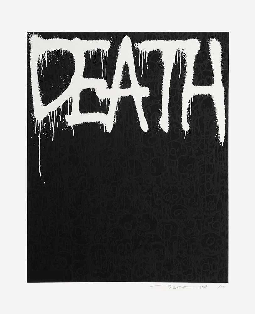Takashi Murakami, ‘Death (Black)’, 2018, Print, Silkscreen, Kaikai Kiki Co., Ltd., Numbered