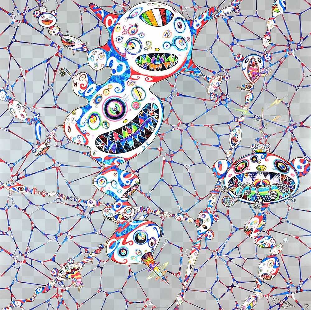 Takashi Murakami, ‘Dob: Myxomycete’, 2017, Print, Offset lithograph with cold stamp on paper, Kaikai Kiki Co., Ltd., Numbered