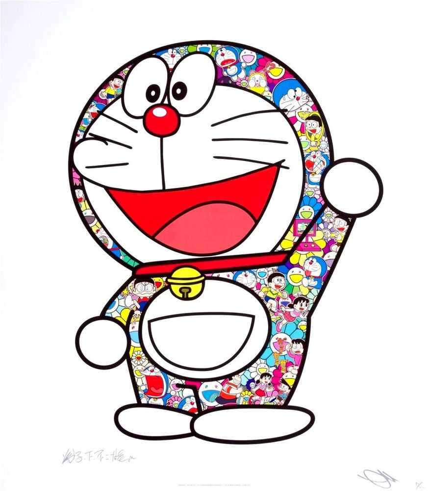Takashi Murakami, ‘Doraemon: Here We Go! (Edition of 1000)’, 09-08-2020, Print, Lithograph printed in colours on smooth wove paper, Kaikai Kiki Co., Ltd., Numbered
