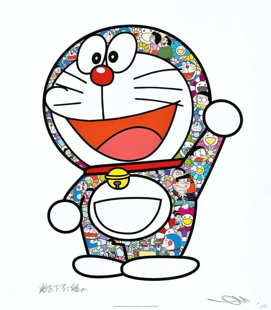Takashi Murakami, ‘Doraemon: Thank You (Edition of 1000)’, 09-08-2020, Print, Lithograph printed in colours on smooth wove paper, Kaikai Kiki Co., Ltd., Numbered