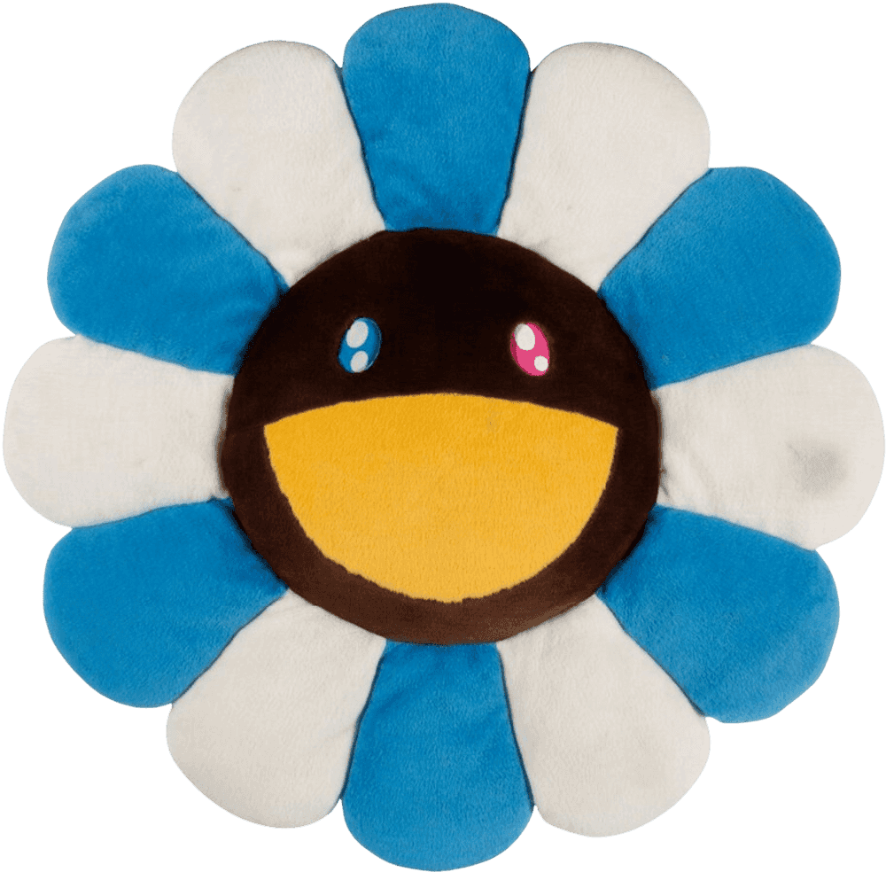 Takashi Murakami, ‘Flower Plush (Blue/White/Brown - Small)’, 11-03-2018, Collectible, Polyester plush pillow, Kaikai Kiki Co., Ltd., 