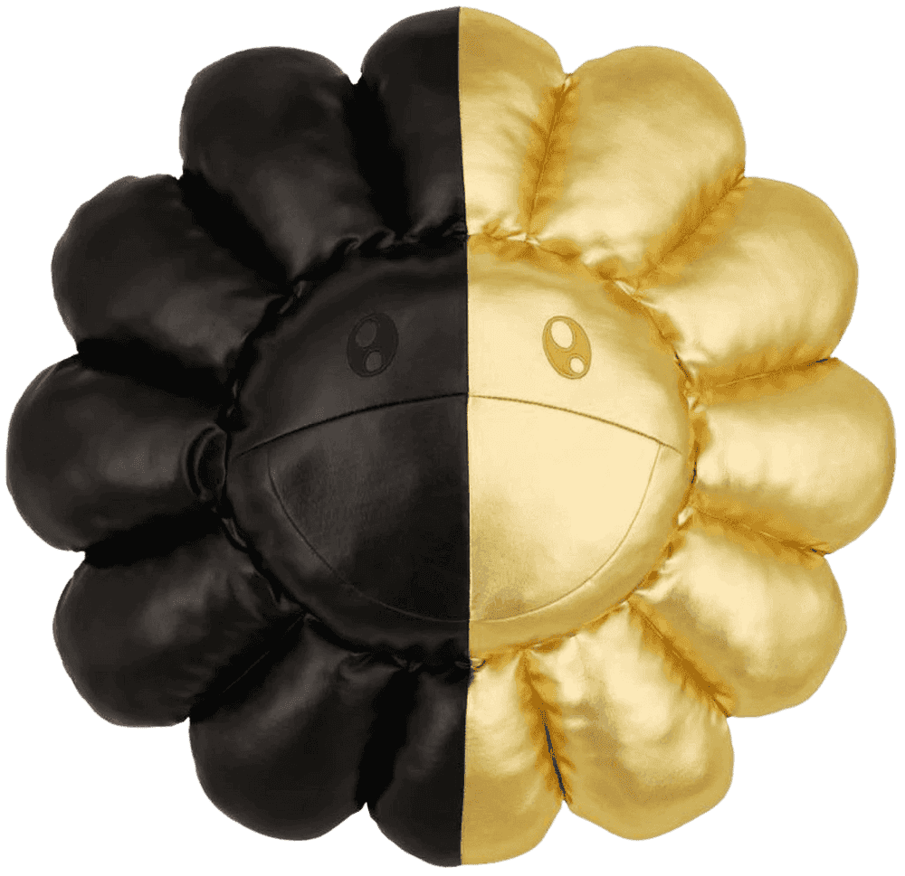 Takashi Murakami, ‘HIKARU Flower Plush (Black/Gold - Small)’, 02-11-2021, Collectible, Polyester plush pillow, Kaikai Kiki Co., Ltd., 