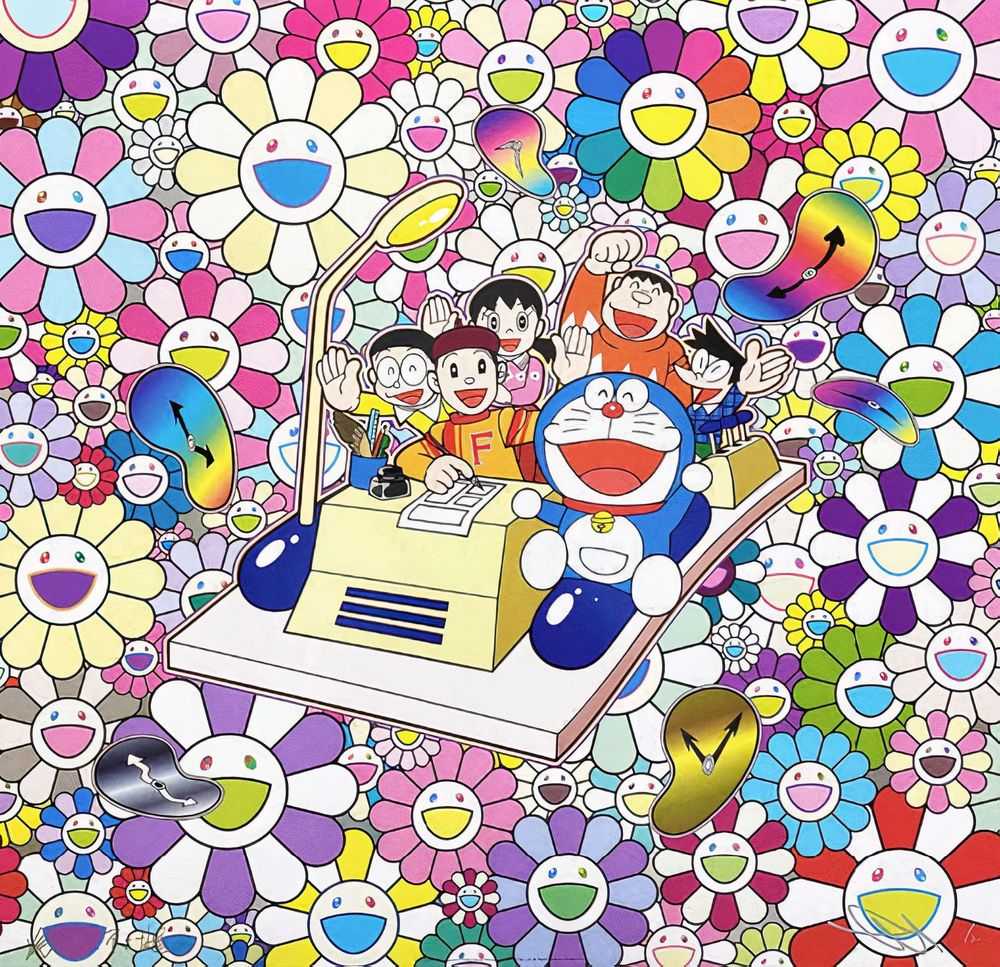 Takashi Murakami, ‘Let's Go With a Time Machine’, 10-09-2021, Print, Offset print, cold stamp and high gloss varnishing, Kaikai Kiki Co., Ltd., Numbered