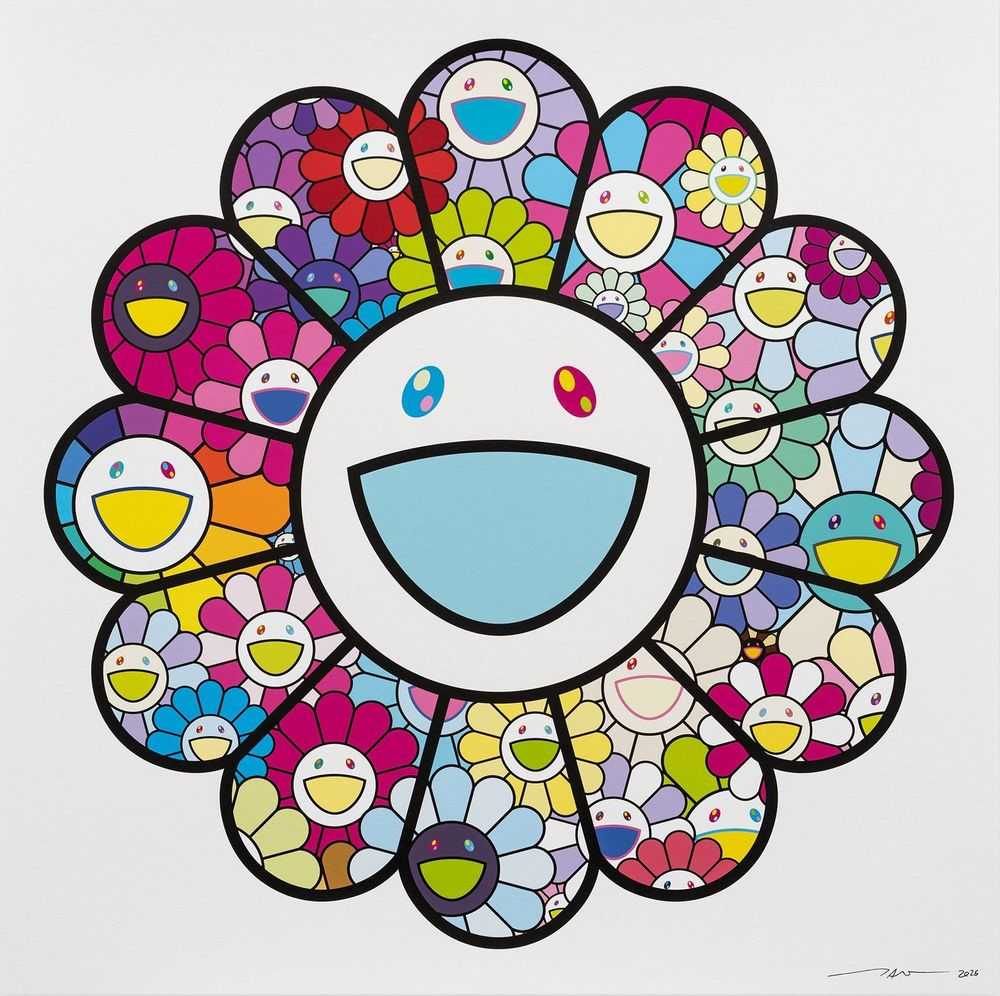 Artwork - https://cdn.fairart.io/large_Takashi_Murakami_Lollipop_Flowers_Rainbow_1_3a141d5138.jfif