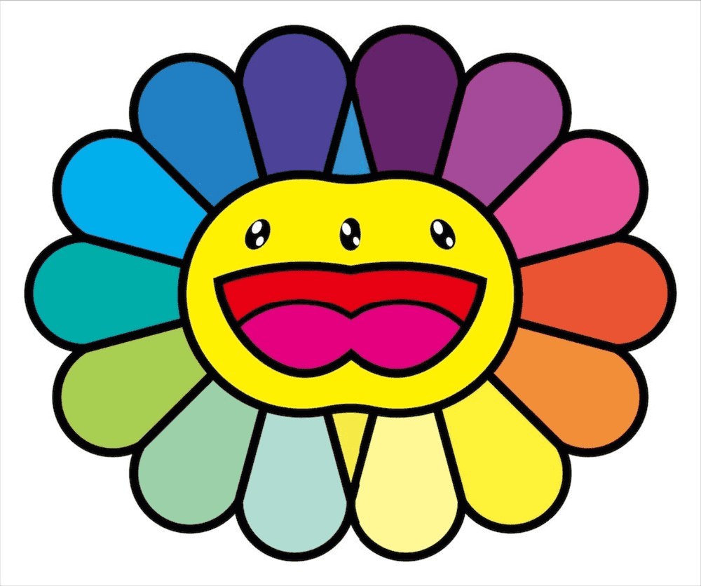Takashi Murakami, ‘Multicolour Double Face: Yellow’, 16-05-2020, Print, Silkscreen, Kaikai Kiki Co., Ltd., Numbered