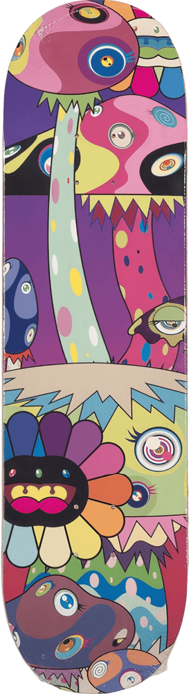 Takashi Murakami, ‘Mutated Skateboard’, 11-02-2019, Collectible, Offset lithographs in colours on skate deck, ComplexCon, 