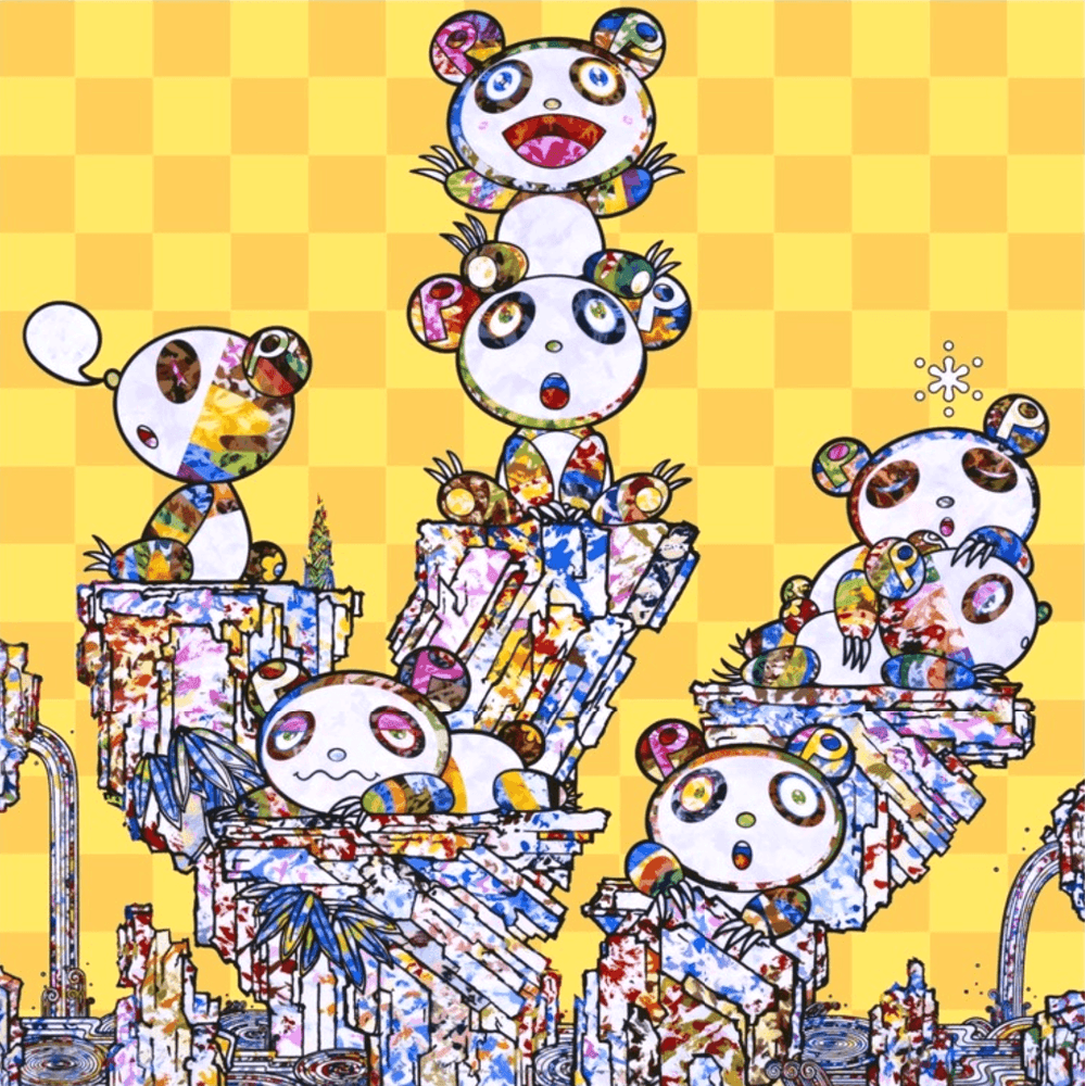 Takashi Murakami, ‘Panda Cubs Pandas’, 20-12-2019, Print, Offset Lithograph with cold stamp, Kaikai Kiki Co., Ltd., Numbered, Dated