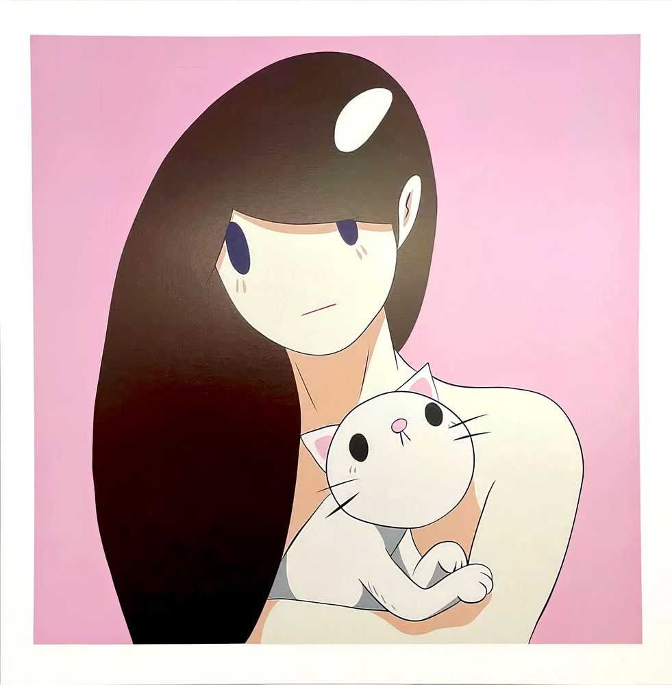 Takeru Amano, ‘Venus and Cat (Pink)’, 10-10-2021, Print, Screenprint, APPortfolio, Numbered