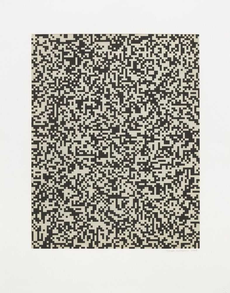 Tauba Auerbach, ‘50 50 Random (Coarse)’, 2008, Print, Aquatint Etching, Paulson Bott Press, Numbered, Dated
