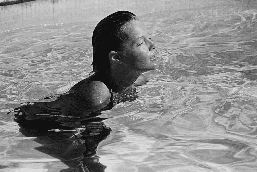 Terry O'Neill, ‘Romy Schneider in the Pool’, 2024, Photography, Gelatin Silver Print, null, 