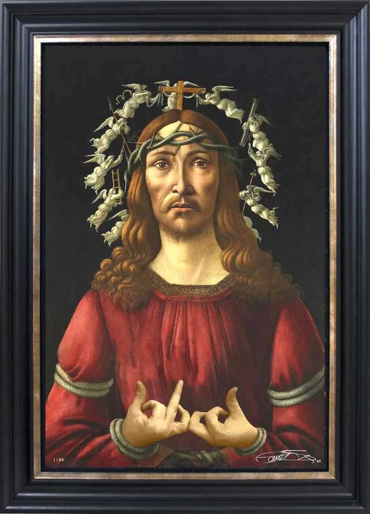 The Connor Brothers, ‘Gang Jesus’, 03-11-2022, Print, Pigment print and silkscreen on archival paper, Maddox Gallery, Numbered, Framed