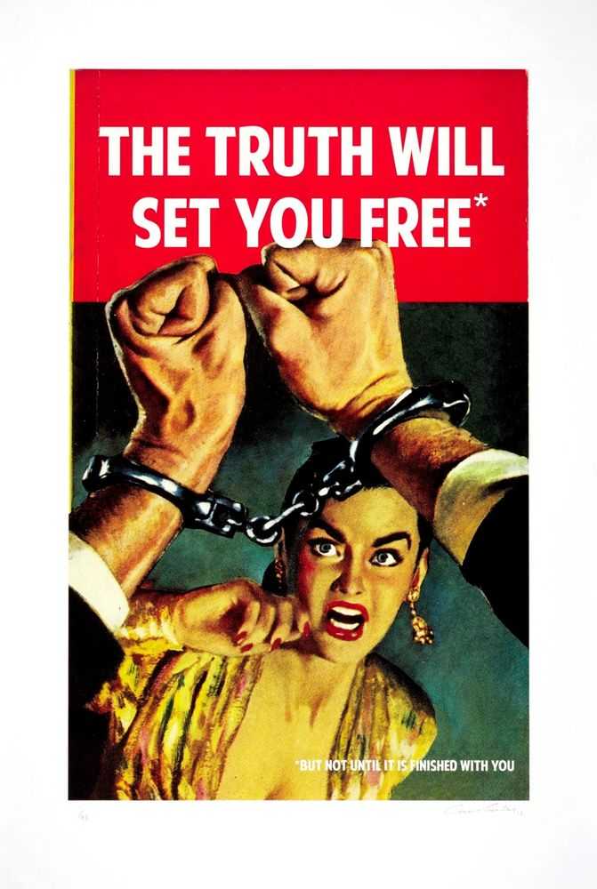 The Connor Brothers, ‘The Truth Will Set You Free’, 2015, Print, Pigment print with screenprintvarnish on wove paper, Self-released, Numbered, Dated