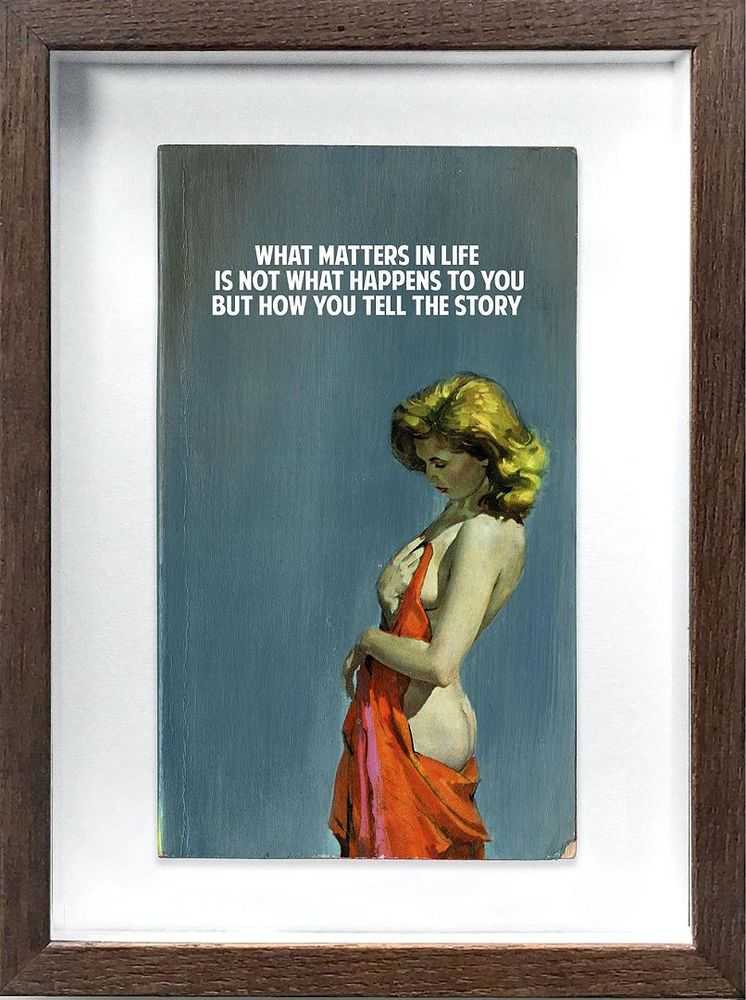 The Connor Brothers, ‘What Matters in Life’, 2021, Print, Hand-painted vintage paperback with silkscreen, null, 