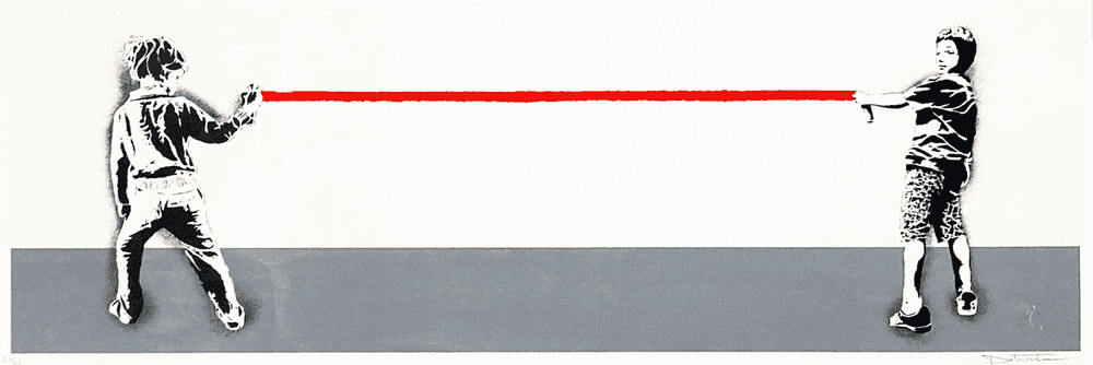 The Dotmaster, ‘End of the Line’, 2018, Print, 4-color silkscreen print on 375gsm Cotton Rag fine art paper., Self Published, 