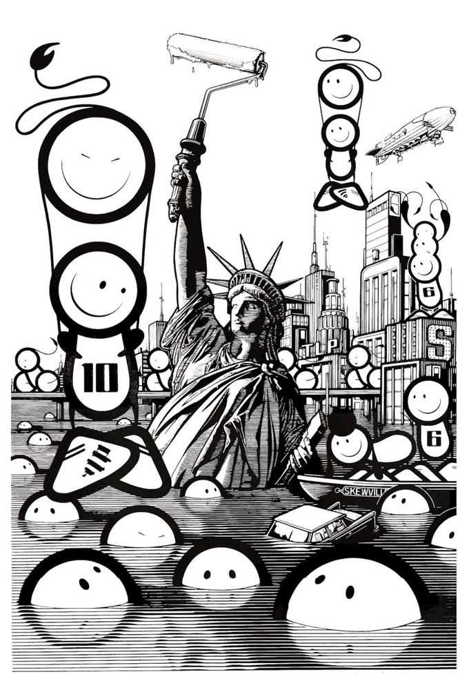 The London Police, ‘Taking Massive Liberties’, 16-04-2018, Print, 1 colour screen print on Fabriano 250gsm paper, Self-released, Numbered