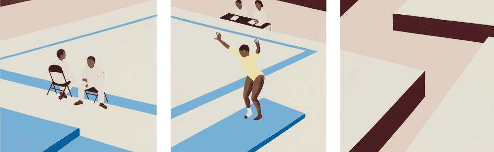 Thenjiwe Niki Nkosi, ‘Landing Triptych’, 10-12-2021, Print, Hand-pulled 10 colour screenprint on Archival 100% Cotton Hahnemuhle Bright White 300gsm paper, Avant Arte, Numbered, Dated