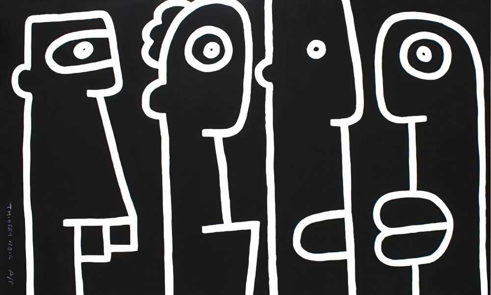Thierry Noir, ‘Monochrome’, 2014, Print, Screenprint on 300gsm Somerset paper, Howard Griffin Gallery, Numbered