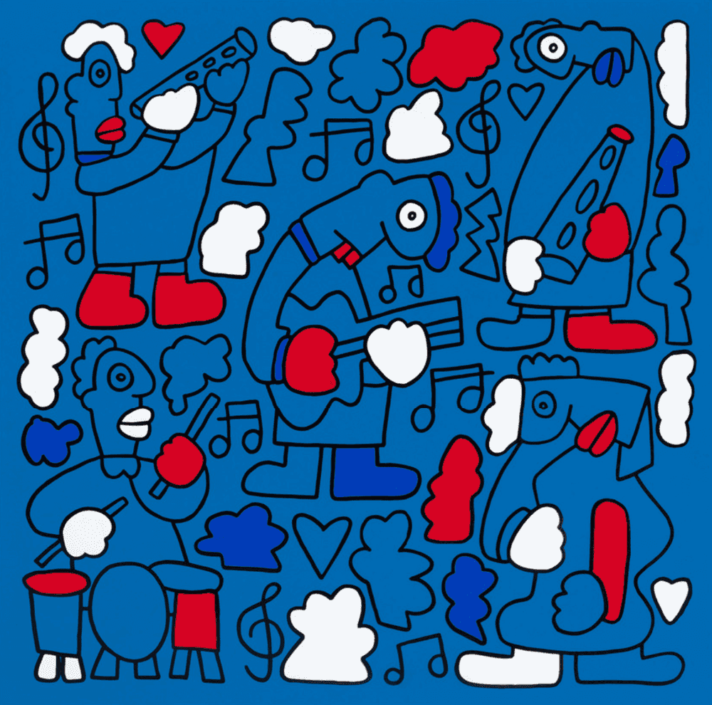 Thierry Noir, ‘The Show Must Go On’, 2015, Print, Screenprint on 300gsm Somerset paper, Howard Griffin Gallery, Numbered