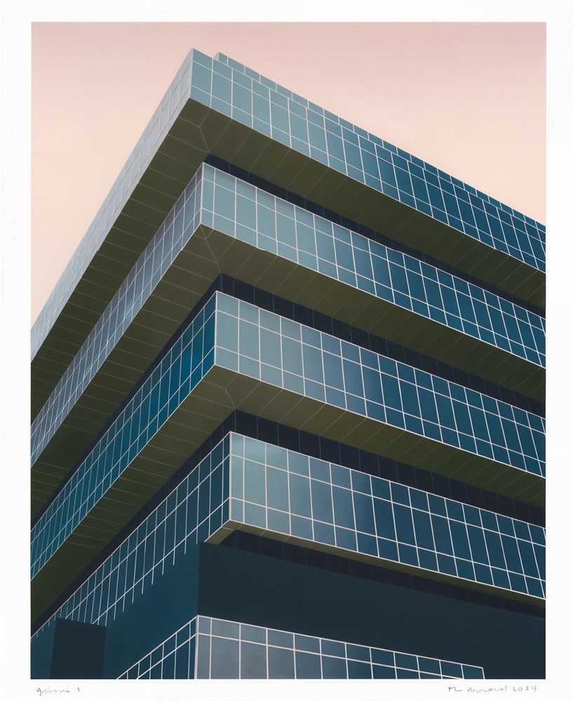 Thomas Demand, ‘One Stamford Forum’, 2024, Print, 9-color lithograph with embossing, Gemini G.E.L., Numbered