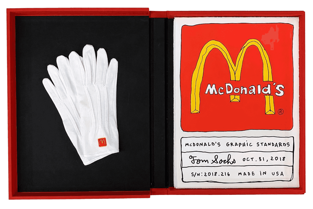 Tom Sachs, ‘McDonald's Graphic Standards’, 18-03-2019, Print, A boxed suite of 15 digital prints on Velvet Fine Art Paper, with gloves, Hamilton Press Gallery, Numbered