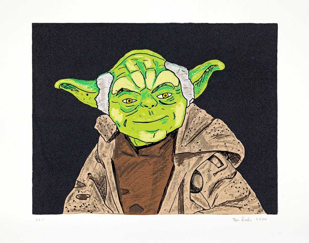 Tom Sachs, ‘There Is No Try, States (Dark Blue)’, 2020, Print, Screenprint on paper, silicon carbide, and synthetic diamond powder, Self-released, Numbered