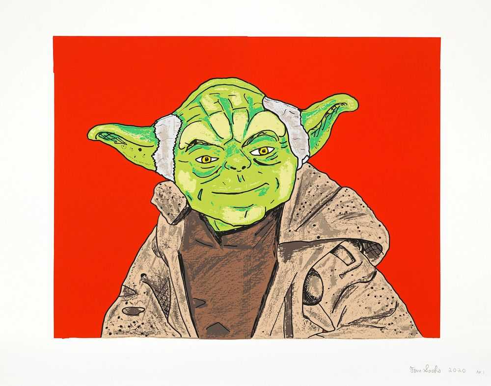 Tom Sachs, ‘There Is No Try, States (Red)’, 2020, Print, Screenprint on paper, silicon carbide, and synthetic diamond powder, Self-released, Numbered