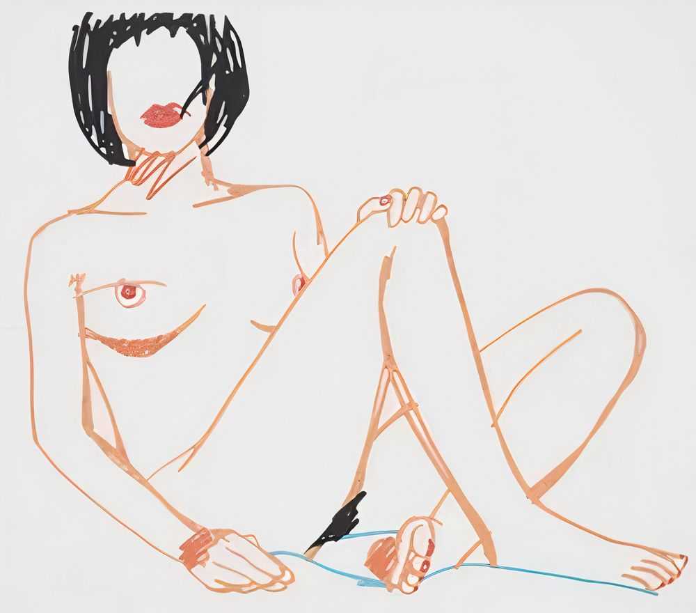 Tom Wesselmann, ‘Monica Sitting’, 1987, Sculpture, Enamel on steel-cut, null, Numbered, Dated