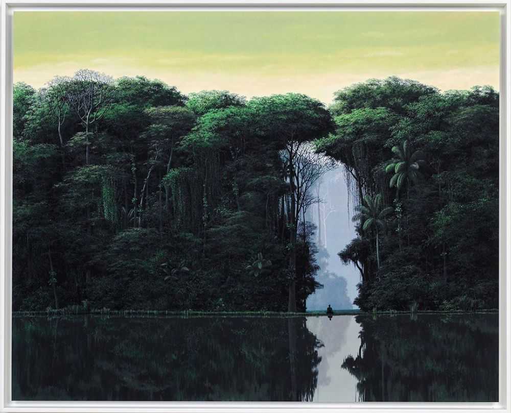 Tomas Sanchez, ‘Meditador En La Orilla (Hand Finished)’, 12-08-2020, Print, 23 colour fine art screenprint on 410gsm Somerset enhanced white satin paper with unique hand-finishings, Avant Arte, Numbered, Dated
