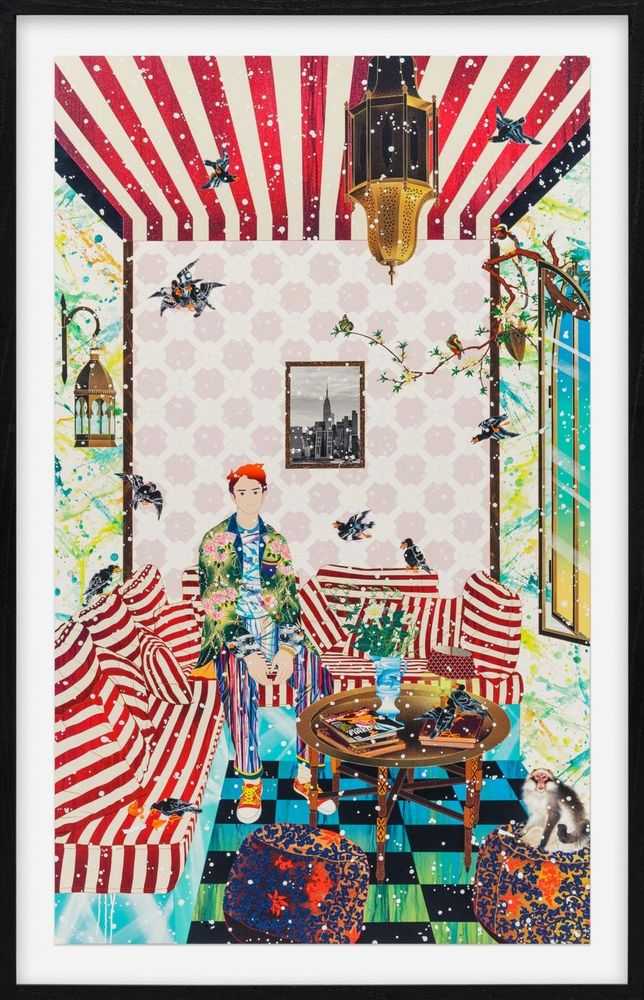 Tomokazu Matsuyama, ‘Broken Train Pick Me (Framed)’, 2021, Print, digital and screenprint hybrid with glitter elements and high gloss highlights on 330gsm Somerset Enhanced Satin paper, Avant Arte, Numbered, Dated, Framed