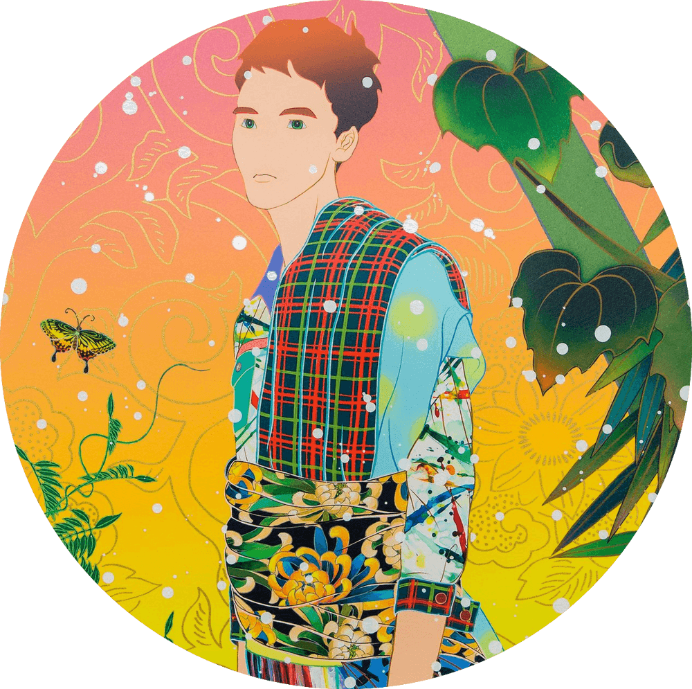 Tomokazu Matsuyama, ‘Perfect All Alone Ironic (Orange)’, 22-06-2022, Print, Archival pigment print on 330gsm Somerset Satin Enhance paper, finished with screenprint details in white and metallic gold ink and a layer of high gloss varnish, Avant Arte, Numbered, Dated