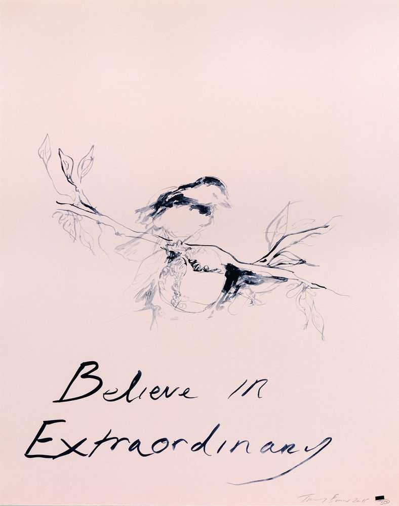Tracey Emin, ‘Believe In Extraordinary’, 2015, Print, 2 colour lithographic print on 300gsm Somerset paper, Counter Editions, Numbered, Dated