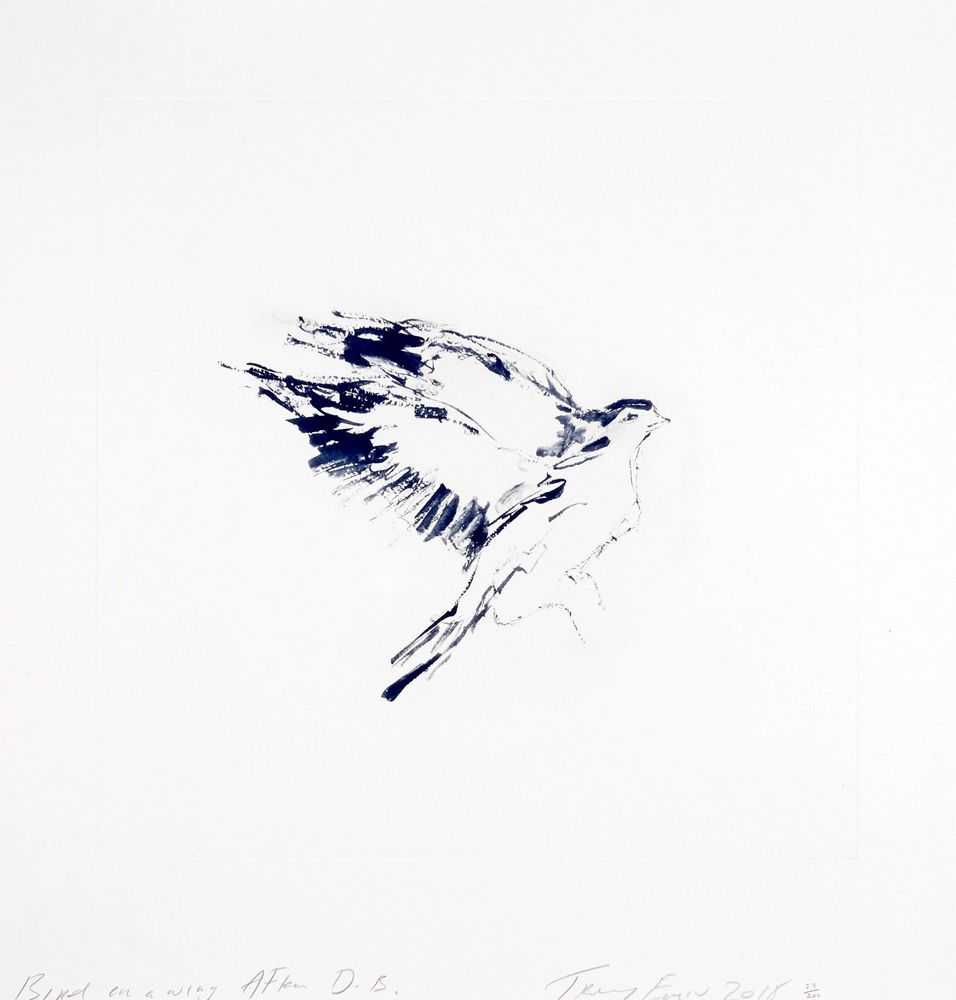 Tracey Emin, ‘Bird on a Wing after D.B.’, 2018, Print, Polymer gravure etching, Emin International, Numbered, Dated