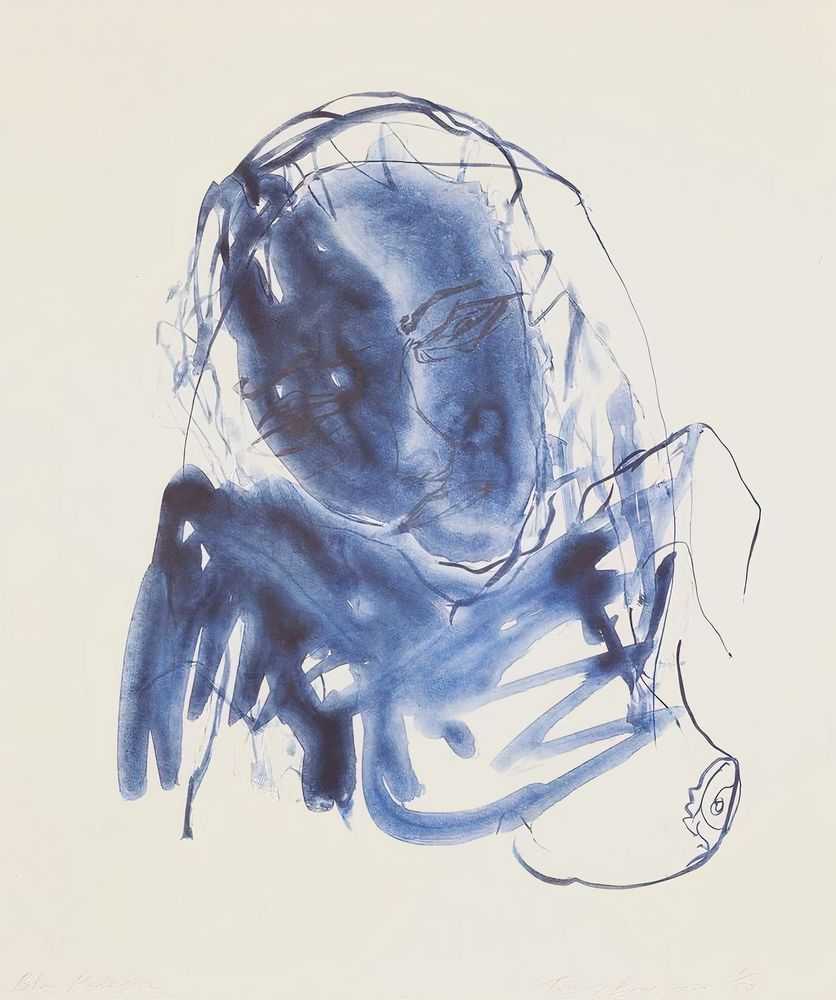 Tracey Emin, ‘Blue Madonna’, 2020, Print, 2 colour lithograph on Somerset Velvet Warm White 400gsm, Counter Editions, Numbered, Dated