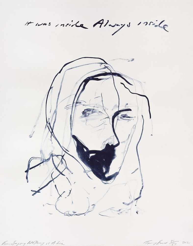 Tracey Emin, ‘Even Saying Nothing Is a Lie’, 19-04-2022, Print, 2 colour lithographs on Somerset Velvet Warm White 400gsm, Counter Editions, Numbered, Dated