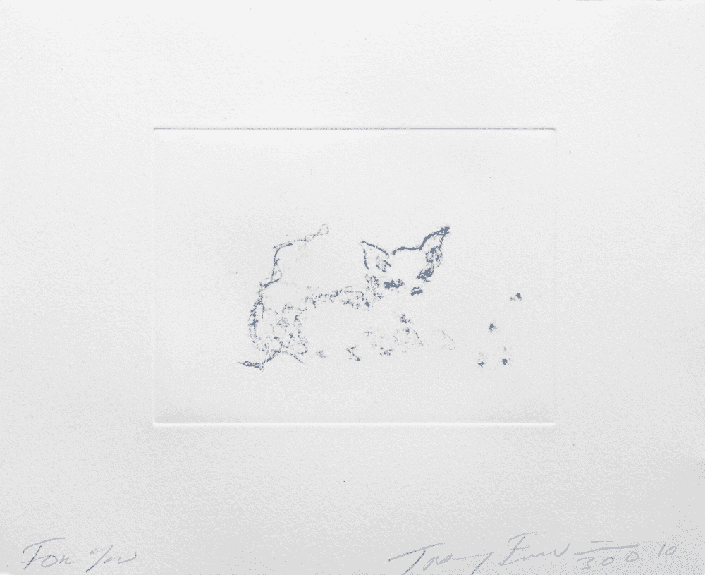Tracey Emin, ‘For You’, 2010, Print, Etching, null, Numbered, Dated