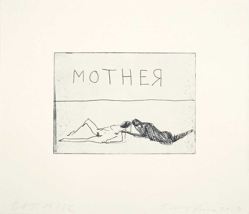 Tracey Emin, ‘Mother/Brother’, 2010, Print, Soft ground etching on 300gsm Somerset Tub sized paper, Counter Editions, Numbered, Dated