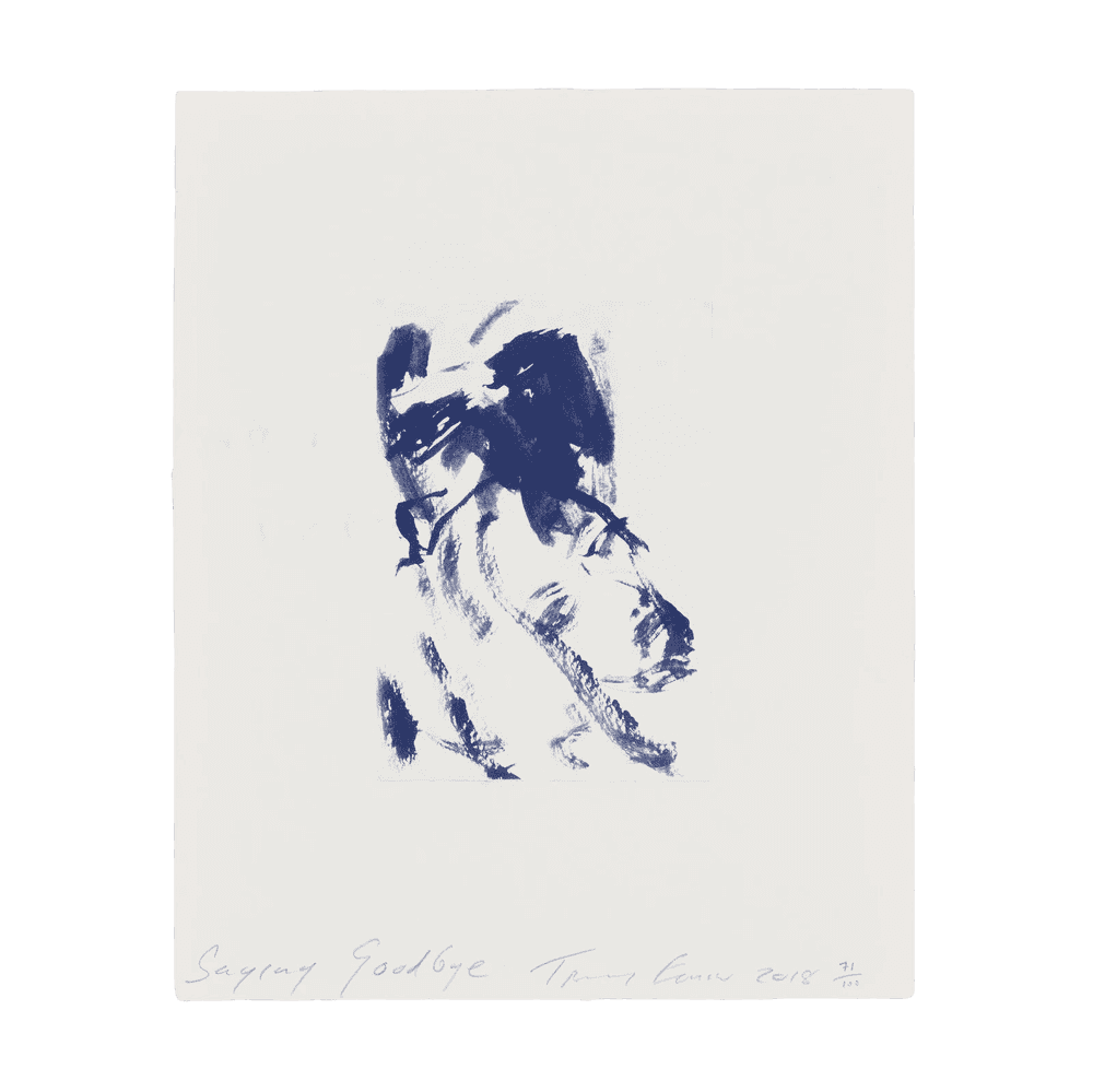 Tracey Emin, ‘Saying Goodbye’, 2018, Print, Polymer gravure on Somerset 300gsm wove paper, null, Numbered, Dated