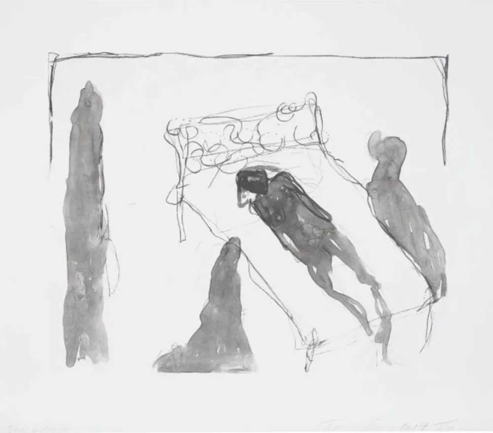 Tracey Emin, ‘She Watched’, 2017, Print, Lithograph on Somerset paper with deckled edge, Counter Editions, Numbered, Dated