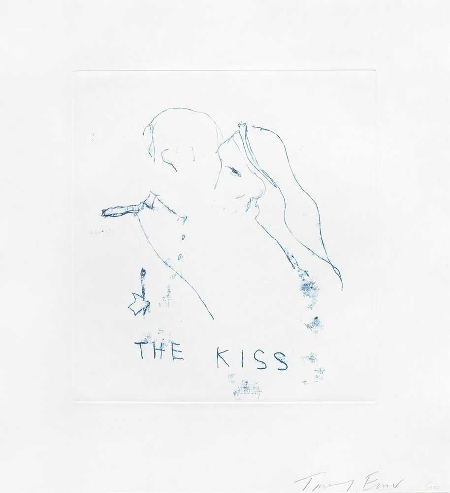 Tracey Emin, ‘The Kiss’, 2011, Print, Polymer gravure etching on white Zerkall 145gsm paper, Emin International, Numbered, Dated