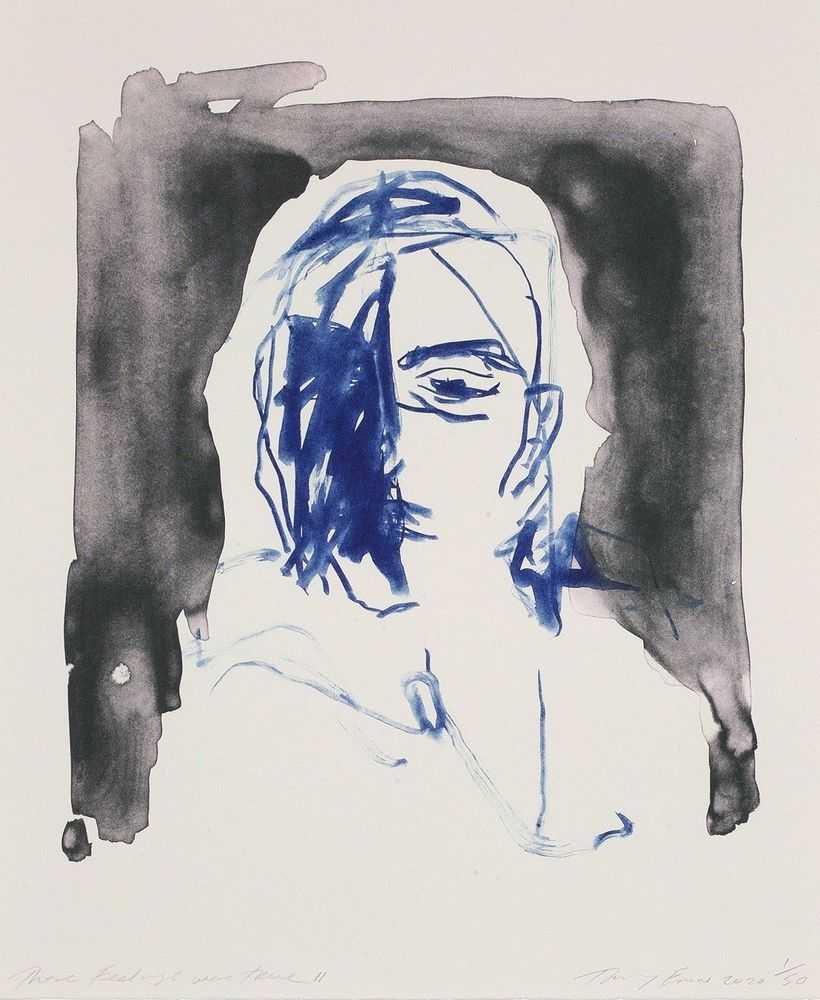 Tracey Emin, ‘These Feelings Were True II’, 2020, Print, 2 colour lithograph on Somerset Velvet Warm White 400gsm, Counter Editions, Numbered, Dated