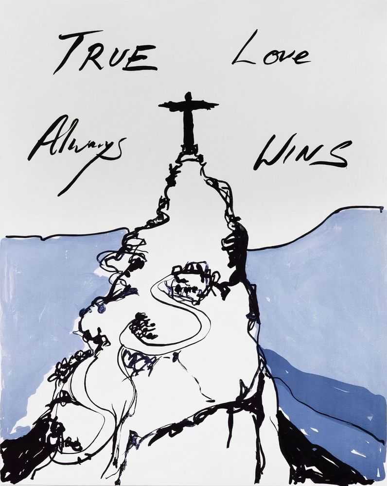 Tracey Emin, ‘True Love Always Wins’, 2016, Print, Four colour lithographic print on Somerset 300gsm Velvet White paper, Counter Editions, Numbered, Dated