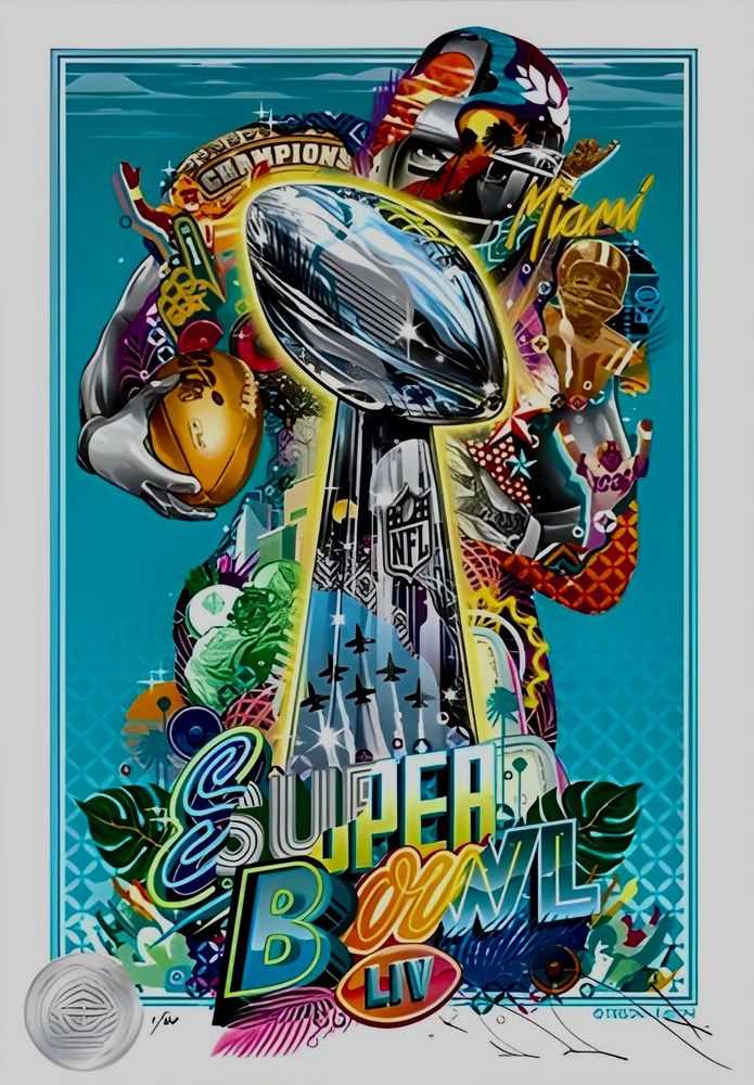 Tristan Eaton, ‘Super Bowl LIV (Timed Edition)’, 01-02-2020, Print, Giclee Print, Self Released, Numbered