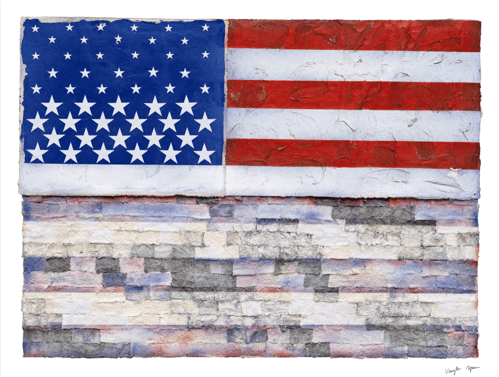 Vaughn Spann, ‘America (Redacted No. 4)’, 2026, Print, null, Almine Rech Editions, 