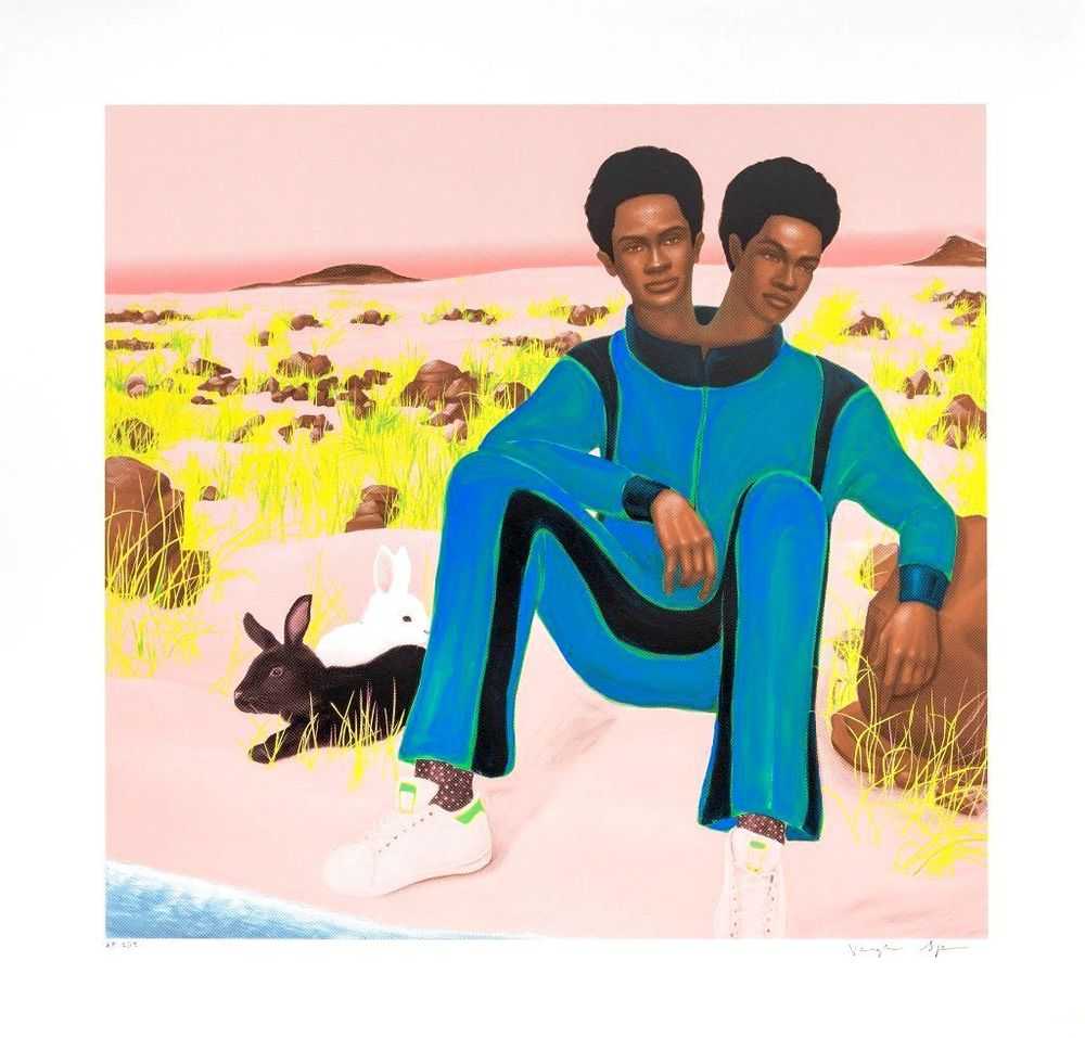 Vaughn Spann, ‘Basking In The Wind (Hand Finished)’, 10-12-2020, Print, Unique hand-finished eight-colour Silkscreen print with paint, Art & Culture Projects, Numbered, Handfinished