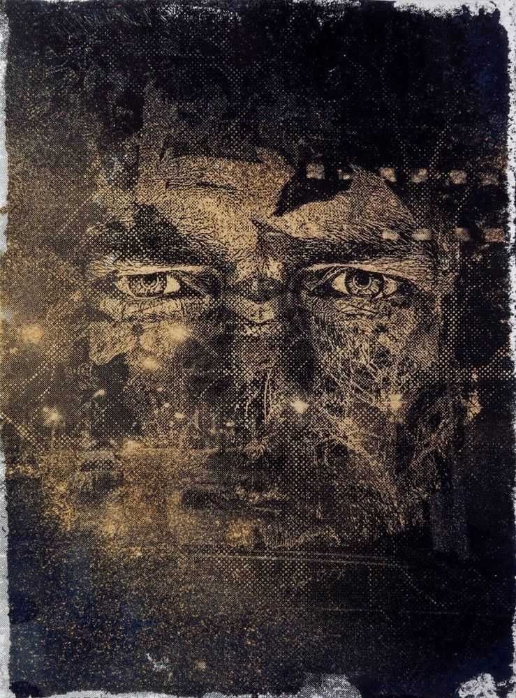 Vhils, ‘Contrive Series #05’, 2019, Print, Lithography, Quink ink, bleach, and acid hand-finished on Somerset 330 g/m2 paper, Poligrafa Obra Grafica, Numbered, Handfinished