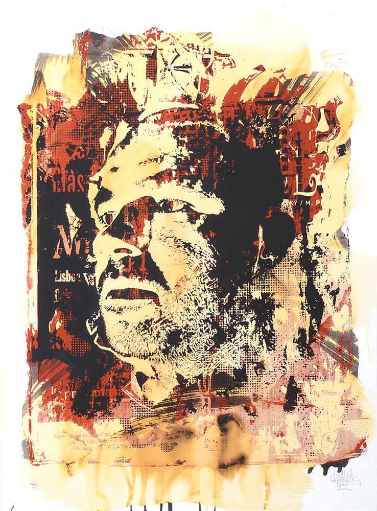 Vhils, ‘Corpocracy’, 2009, Print, Silkscreen print, individually hand-finished with Ink wash and bleach on archival paper, Lazinc, Numbered, Handfinished