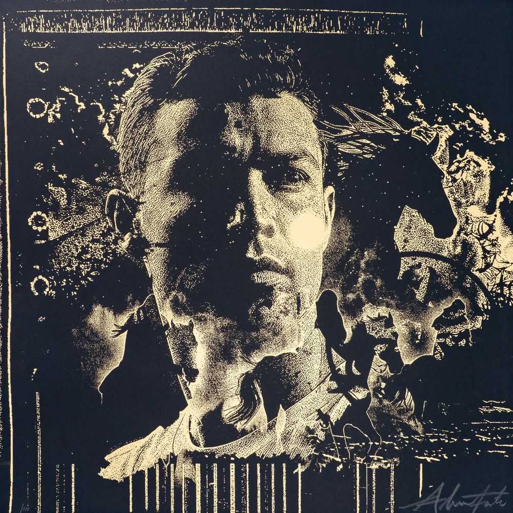 Vhils, ‘Legacy #2’, 2026, Print, Golden paint Screen, printed on paper, Black 240g/m2 paper, null, Numbered