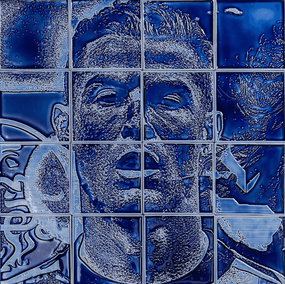 Vhils, ‘Paragon’, 2026, Sculpture, Glazed ceramic tiles, null, Numbered